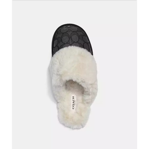 COACH SIGNATURE BLACK "ZIVA" SLIPPERS SIZE 11 (Super Soft & Comfy❗️) - Picture 3 of 4